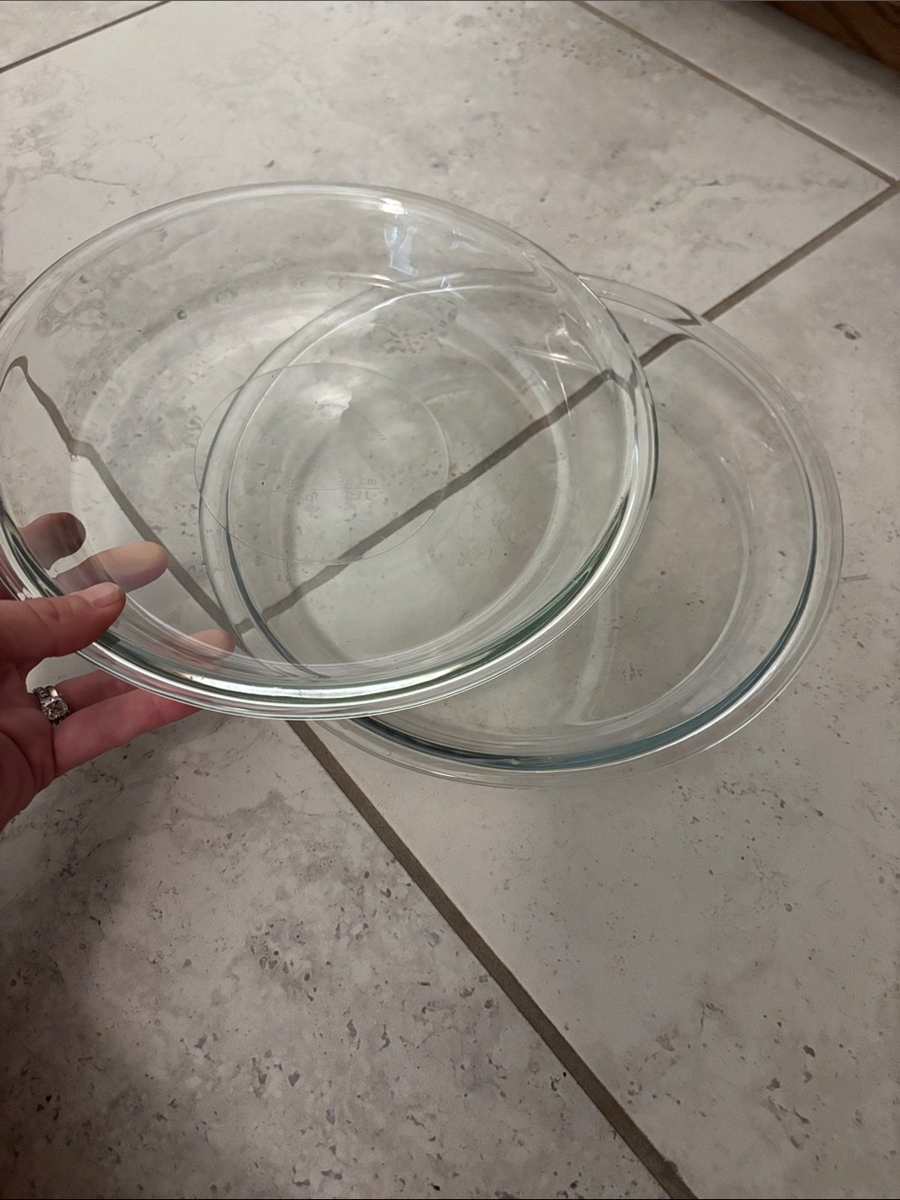 Clear Glass Baking Dish - Tempered Oven-Safe Pie Plate